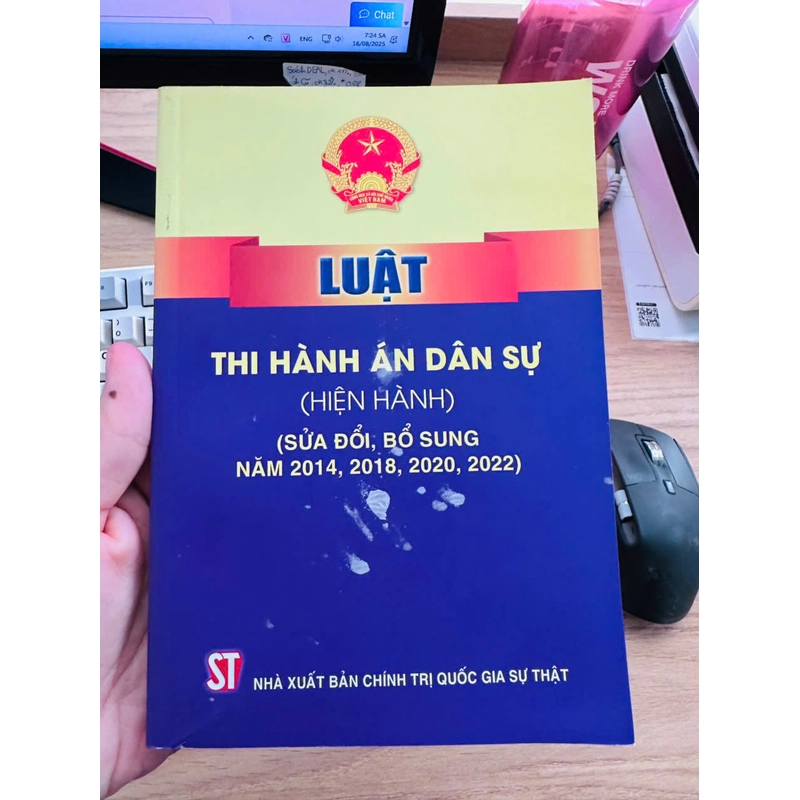 Luật Thi Hành Án Dân Sự (Hiện Hành) (Sửa Đổi, Bổ Sung Năm 2014, 2018,2020, 2022) S1608 533479
