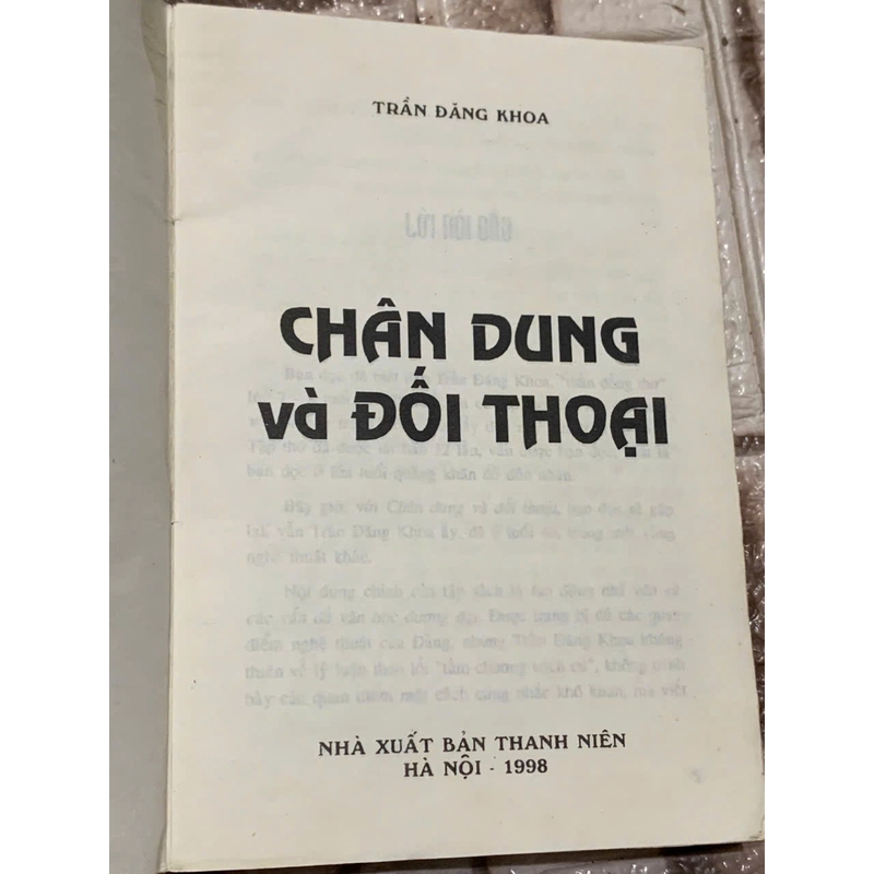 CHÂN DUNG VÀ ĐỐI THOẠI- TRẦN ĐĂNG KHOA 539923