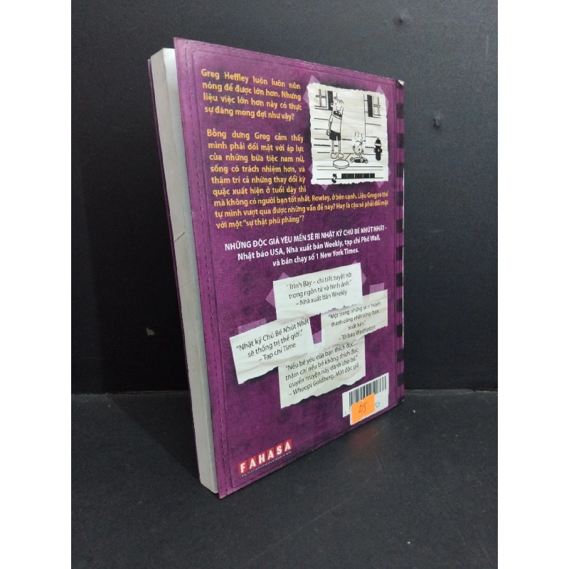 Nhật ký chú bé nhút nhát 5 Sự thật phũ phàng mới 80% ố bẩn nhẹ 2012 HCM2811 Jeff Kimey VĂN HỌC 918120