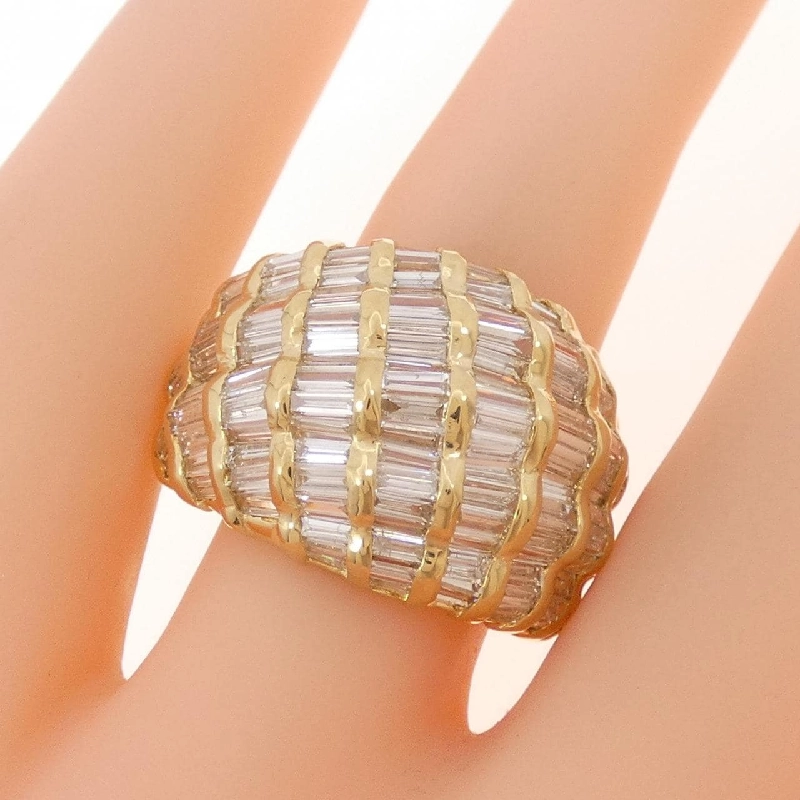 Nhẫn kim cương K18YG 3.04CT - Hàng hiệu Authentic 853772