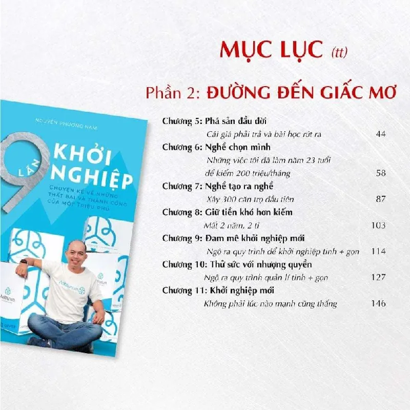 9 Lần Khởi Nghiệp - Chuyện Kể Về Những Thất Bại Và Thành Công Của Một Triệu Phú - Nguyễn Phương Nam - GIVER BOOKS - MARKETING KINH DOANH 595427