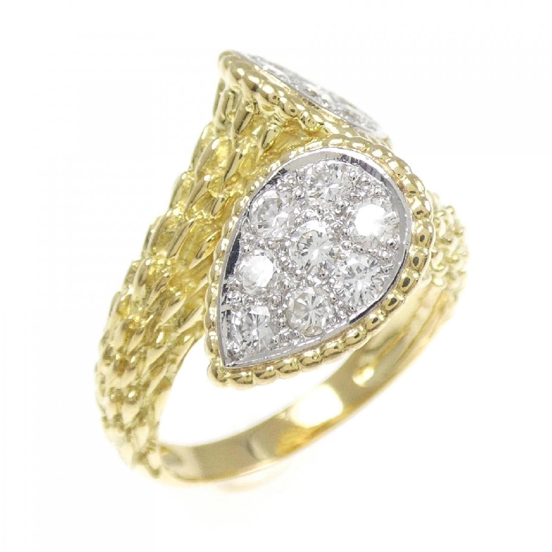 Nhẫn kim cương K18YG/PT900 0.80CT 667226