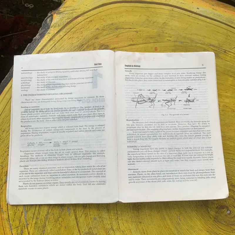 TIẾNG ANH SINH HỌC ENGLISH IN BIOLOGY - KIỀU HỮU ẢNH 792921