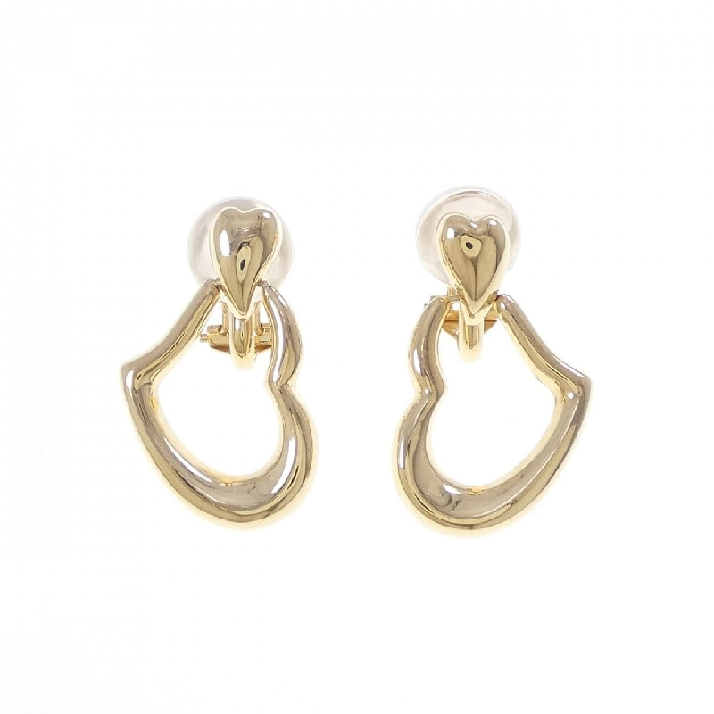 K18YG Bông tai hình trái tim - Hàng hiệu Chính hãng 865810