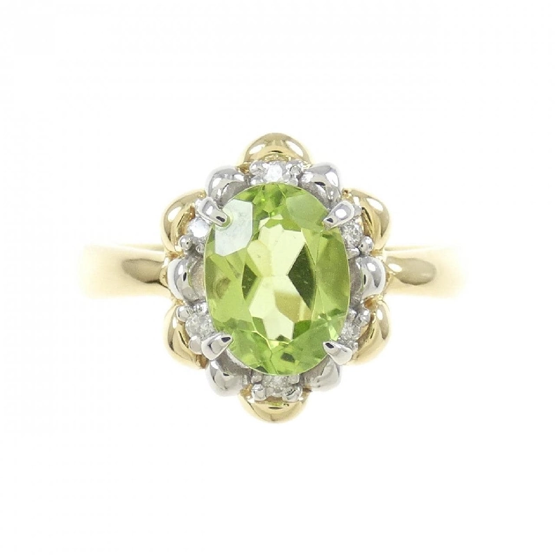 K18YG/PT Nhẫn Peridot - Hàng hiệu Chính hãng 859387
