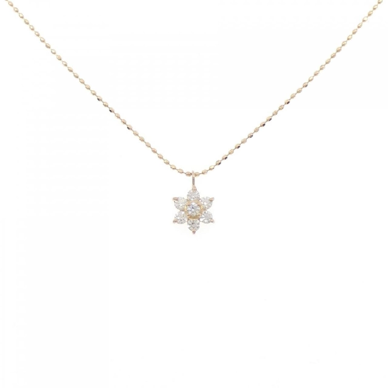 K18YG Hoa Kim Cương Dây Chuyền 0.20CT - Hàng hiệu Chính hãng 862206