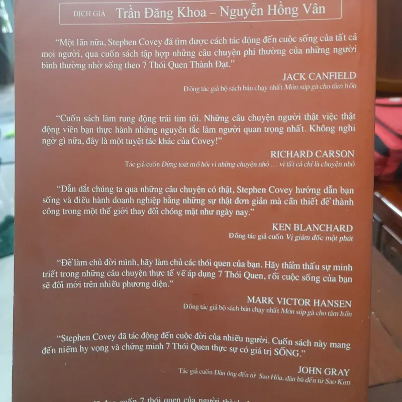Stephen R. Covey - CẢM HỨNG SỐNG theo 7 Thói Quen Thành Đạt 571024