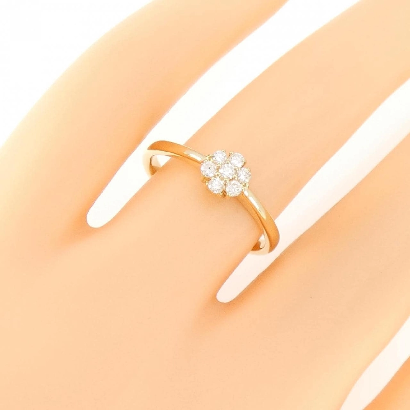 Nhẫn kim cương hoa K18YG 0.15CT - Hàng hiệu Authentic 856294