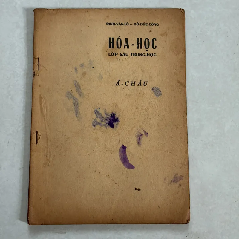 Hoá học lớp 6 trung học - Đinh Văn Lỗ - 1970s 801053