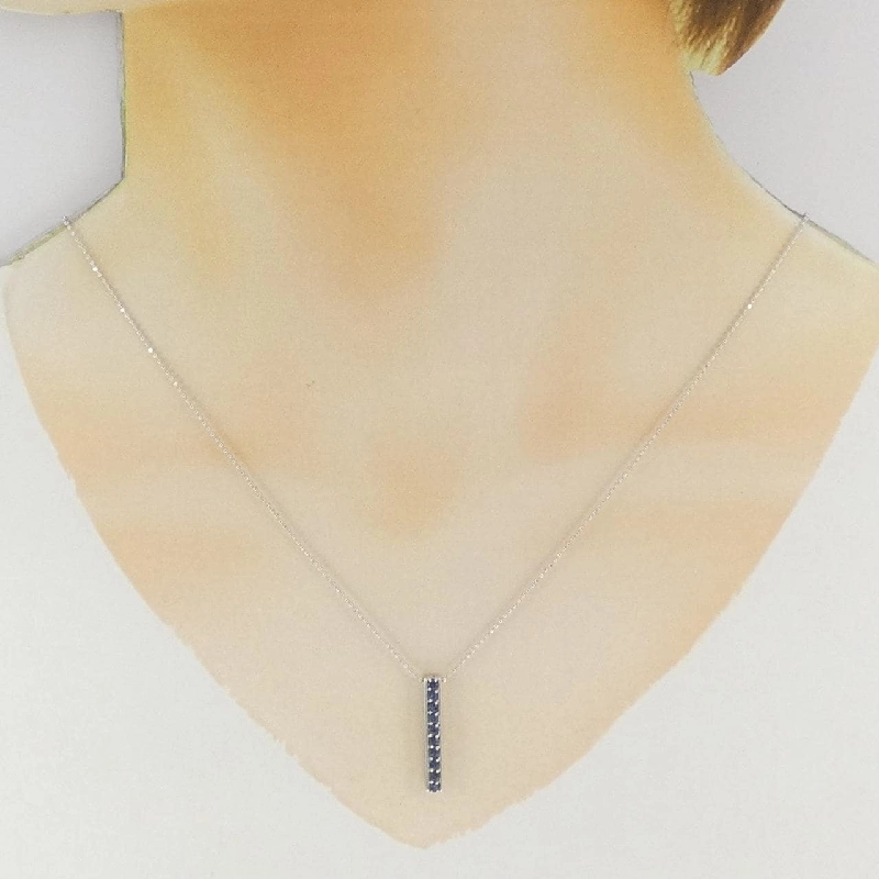 K18WG Sapphire Necklace - Hàng hiệu Authentic 859585