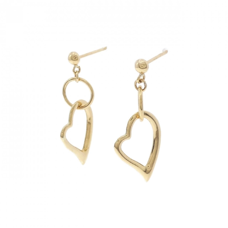 K18YG Bông tai hình trái tim - Hàng hiệu Chính hãng 867866