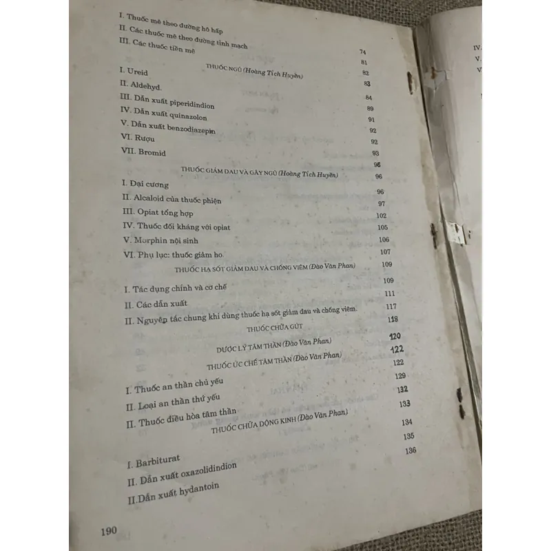 Dược lý học - 190 trang- khổ lớn - 1991  731100