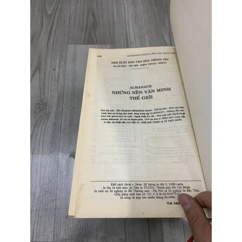 ALMANACH NHỮNG NỀN VĂN MINH THẾ GIỚI.  6b4 521665
