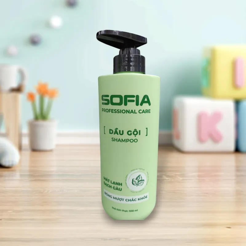 DẦU GỘI, DẦU XẢ TINH DẦU BẠC HÀ SOFIA (500ML/1Chai) - MÁT LẠNH SẠCH GÀU 553585