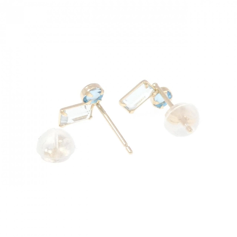 K10YG Blue Topaz Earrings - Hàng hiệu Authentic 869052