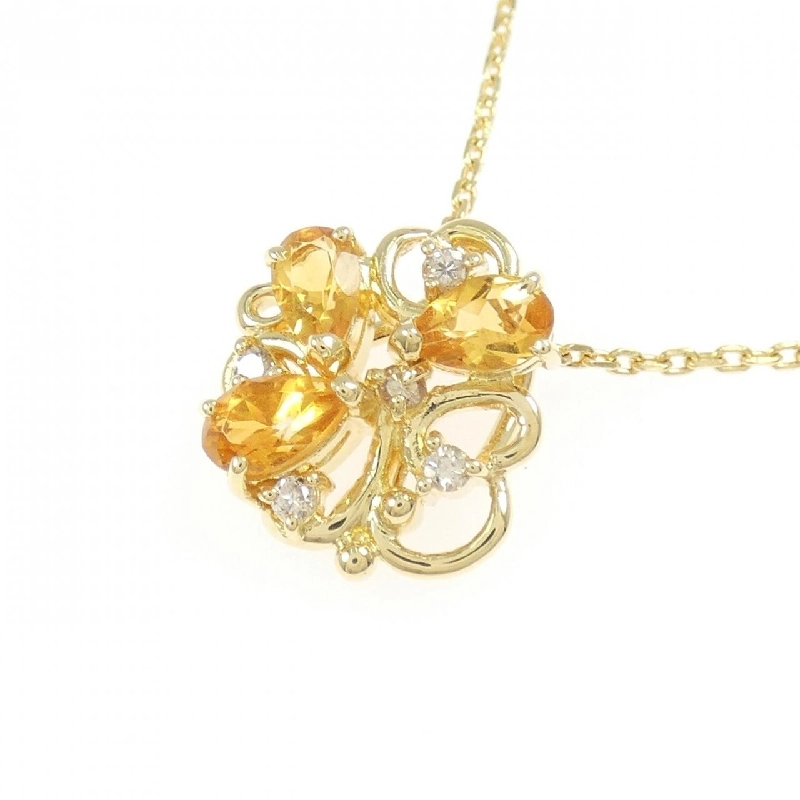 K18YG Mặt dây chuyền Citrine - Hàng hiệu Chính hãng 861224