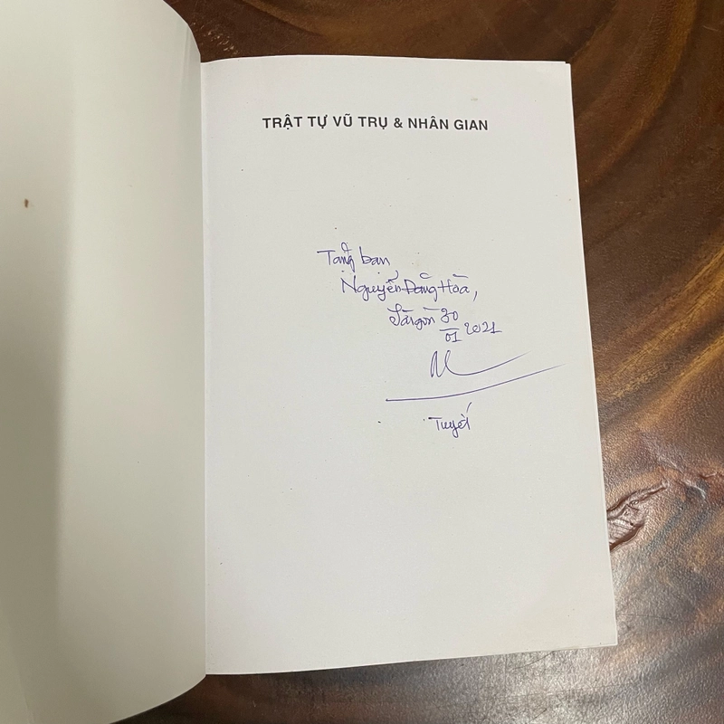 [Có Chữ Ký Ngô Ánh Tuyết] - II Tựa sách: Trật Tự Vũ Trụ & Nhân Gian - George Ohsawa - 2020 443384