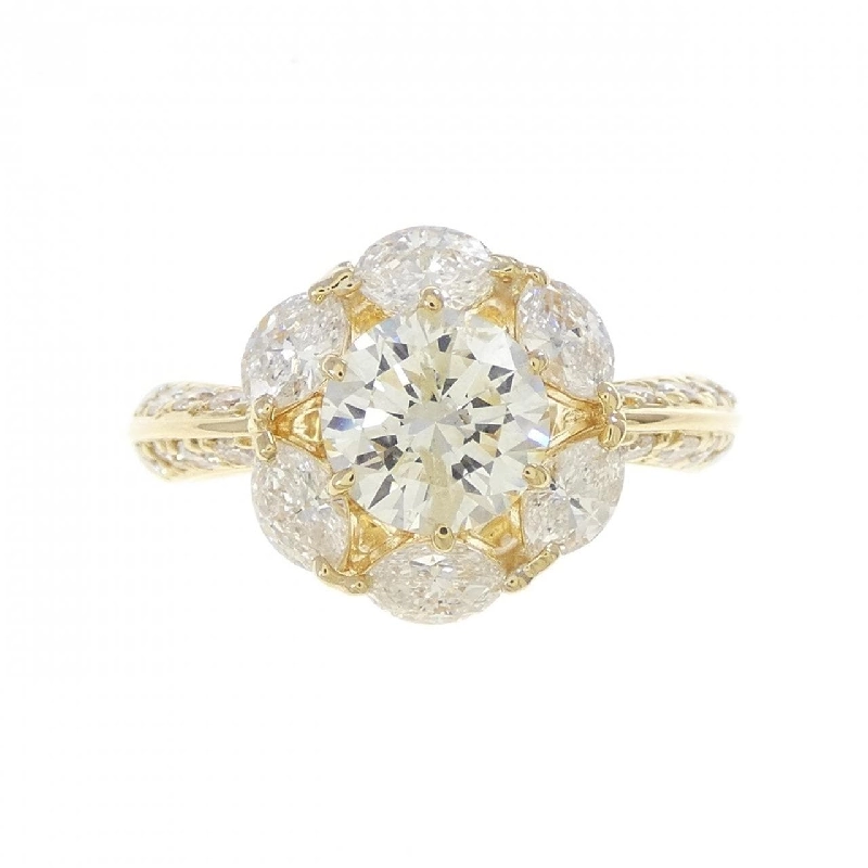 Nhẫn kim cương K18YG 1.081CT - Hàng hiệu Authentic 850172