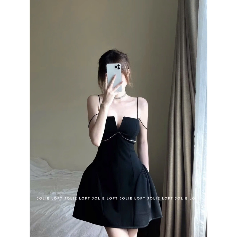 Váy 2 dây đính đá 522565