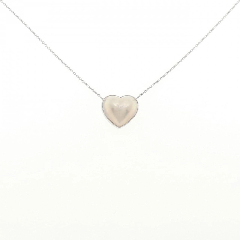 K18WG Dây chuyền trái tim ngọc trai Mabe - Hàng hiệu Chính hãng 858192