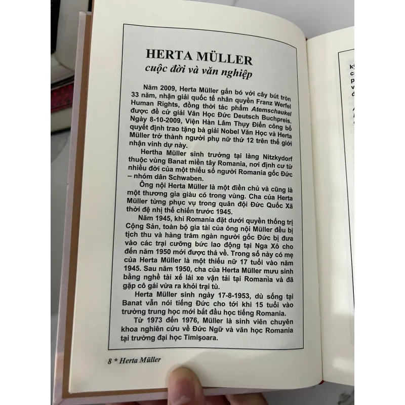 Thú người - Herta Müller - NOBEL VĂN CHƯƠNG 2009 779965