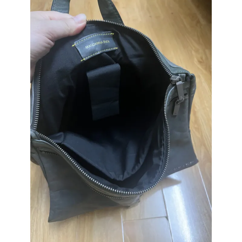 Balo nam 33x44x10 da thật 2hand 1013066