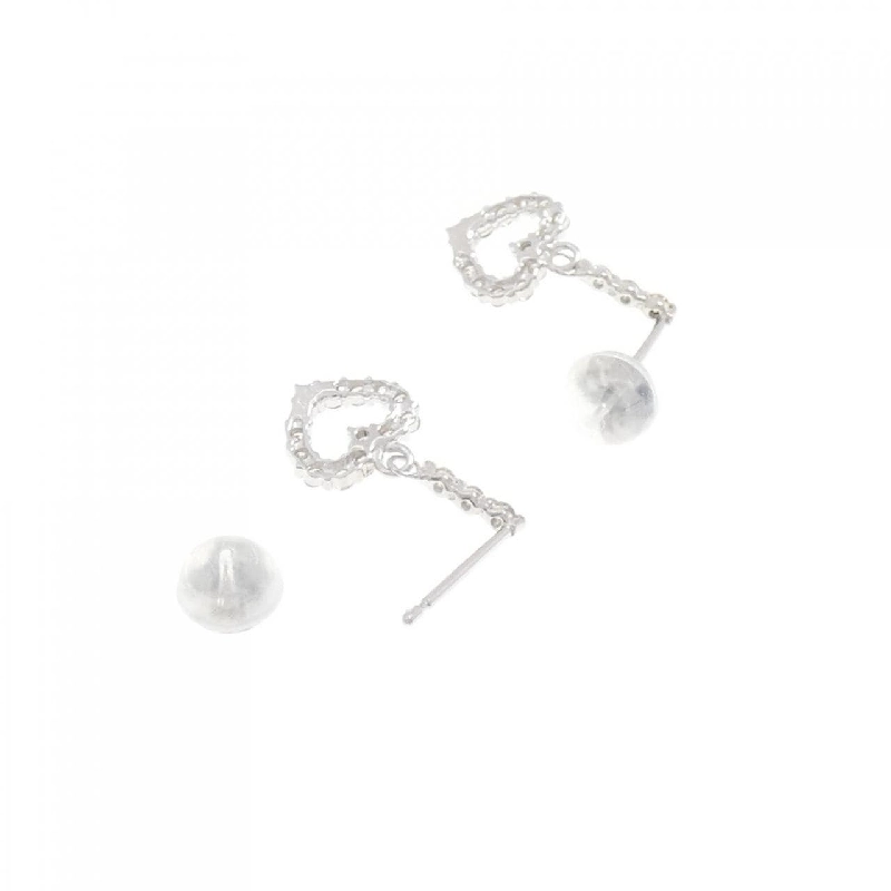 K18WG Bông tai kim cương hình trái tim 0.22CT - Hàng hiệu chính hãng 870418