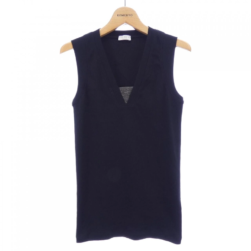 BRUNELLO CUCINELLI Tank Top Monile Precious Insert M0TC8EL672 - Hàng hiệu Chính hãng 775186