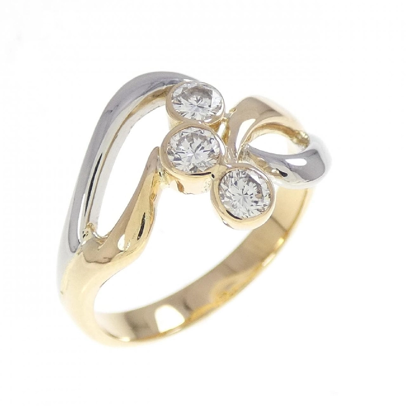 Nhẫn kim cương K18YG/PT900 0.30CT - Hàng hiệu Authentic 854809