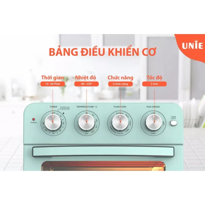 Lò nướng kiêm nồi chiên không dầu UNIE Q37 931600