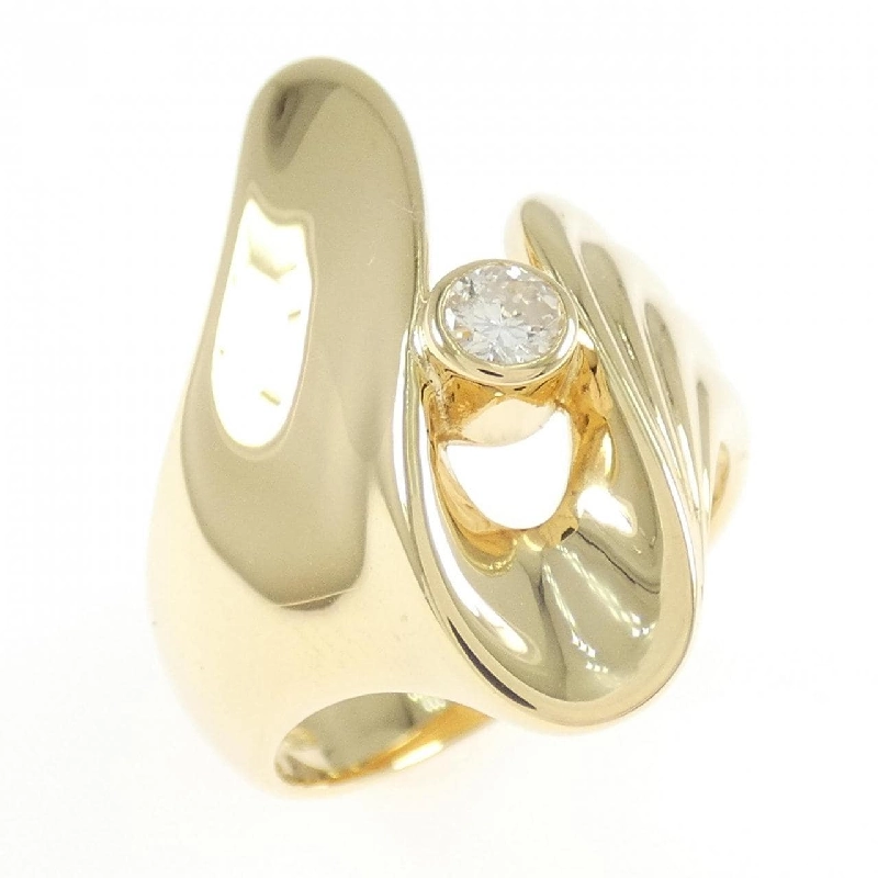 Nhẫn kim cương K18YG 0.13CT 668611