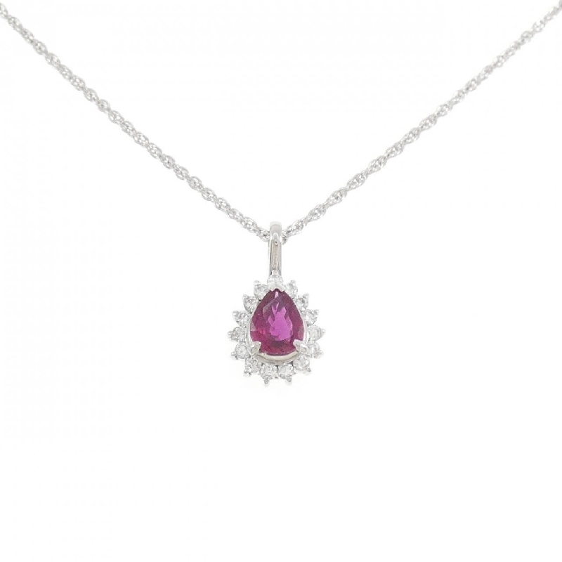 Dây chuyền ruby PT900/PT850 0.60CT - Hàng hiệu Authentic 861972