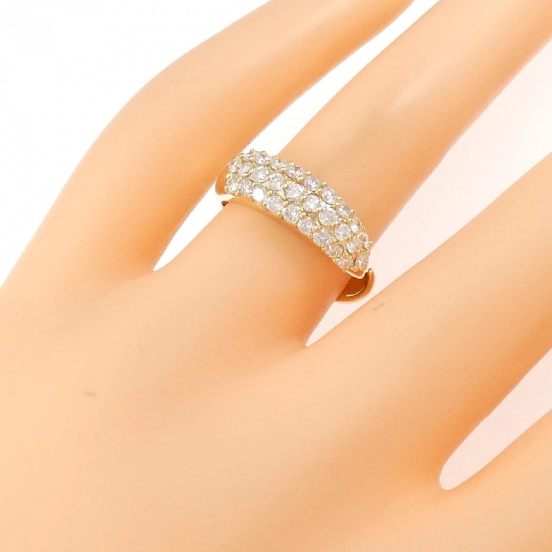 Nhẫn kim cương K18YG 669675