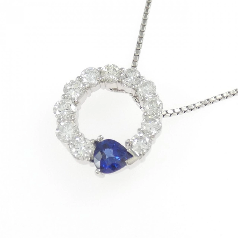 Dây chuyền Sapphire PT900/PT850 0.51CT - Hàng hiệu Chính hãng 847730