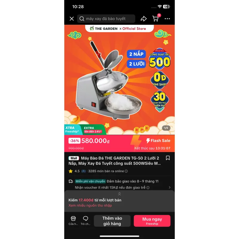 MÁY BÀO ĐÁ TUYẾT MỊN - 3 LƯỠI 674339