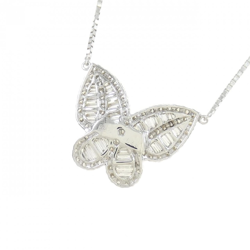 K18WG Bướm Kim Cương Dây Chuyền 1.33CT - Hàng hiệu Chính hãng 860581