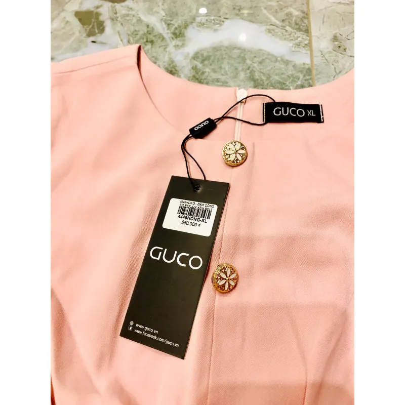 Đầm tiệc tiểu thư size XL hồng - GUCO 795852