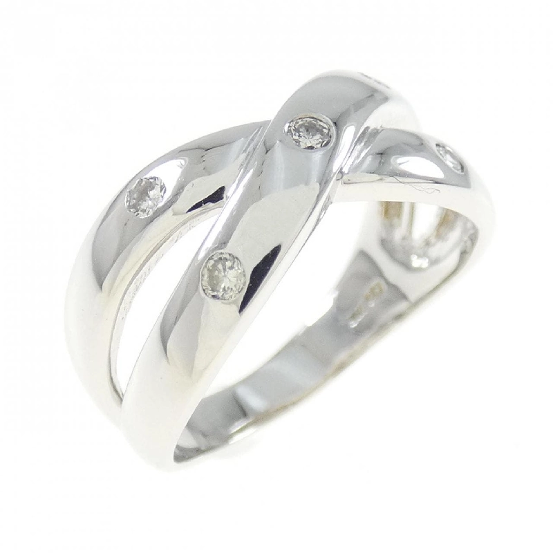 Nhẫn kim cương K18WG 0.10CT 671371