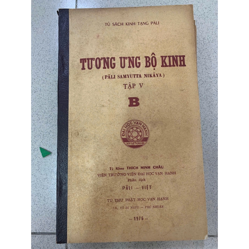 TƯƠNG ƯNG BỘ KINH (PALI SAMYUTTA NIKAYA) - THÍCH MINH CHÂU 529984