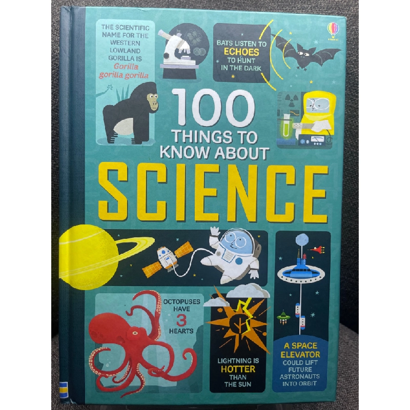 100 things to know about science mới 90% sách tranh màu ngoại văn khoa học đời sống Usborne HPB1605 SÁCH NGOẠI VĂN 351266