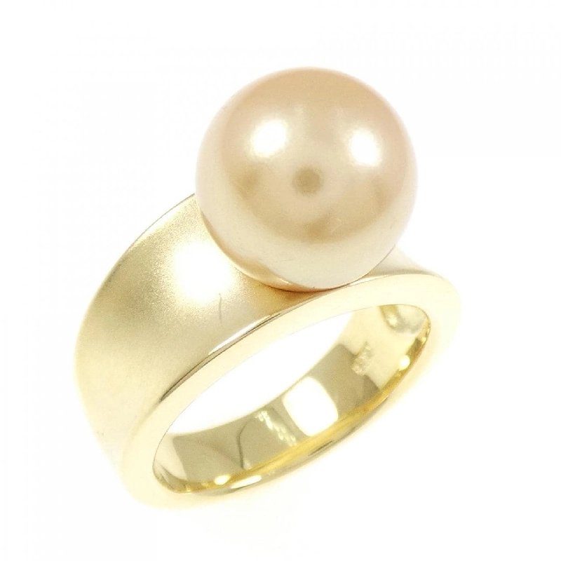 Nhẫn ngọc trai trắng K18YG 10mm - Hàng hiệu Authentic 851161