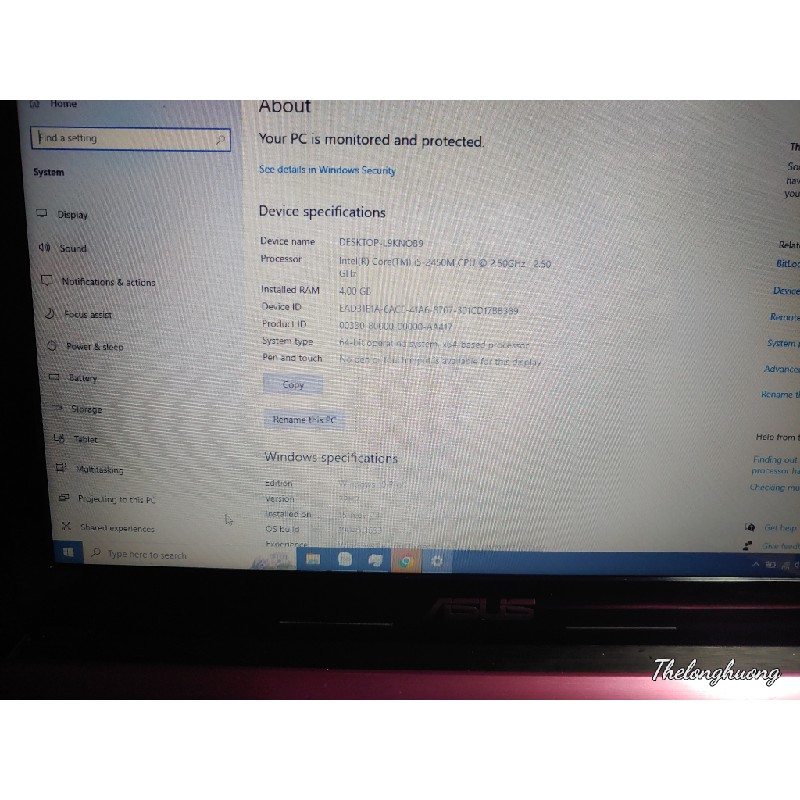 Asus k43e i5 ram4 ssd120 22854