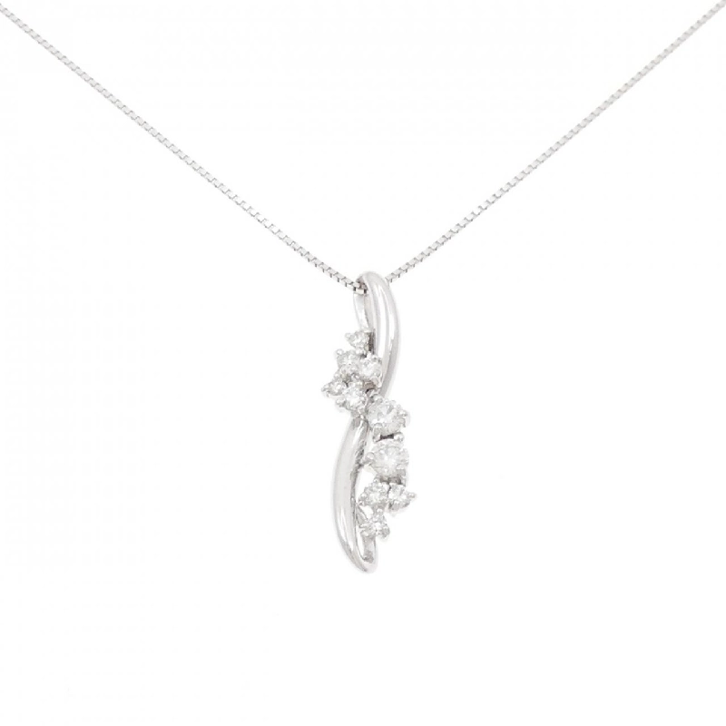 K18WG Dây chuyền kim cương 0.50CT - Hàng hiệu Chính hãng 858798