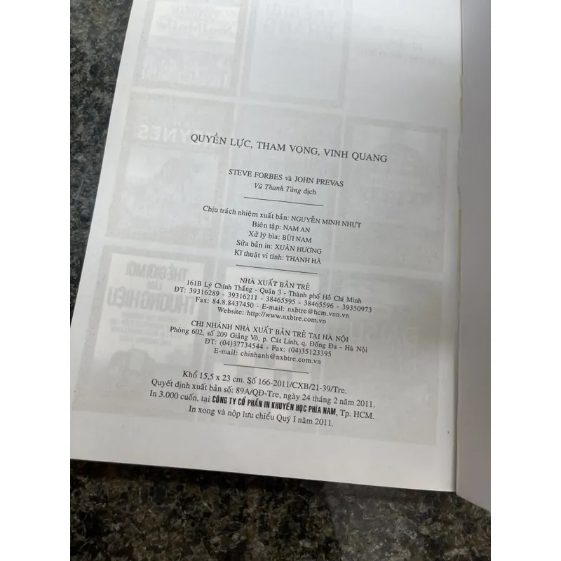 Quyền lực, tham vọng, vinh quang Steve Forbes & John Prevas 707451