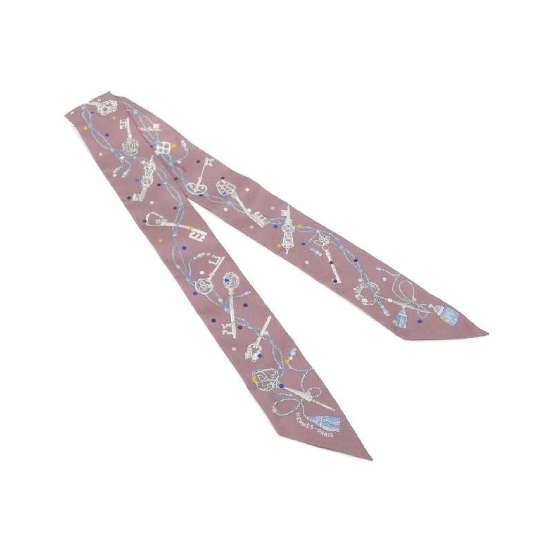 【Sản phẩm chưa sử dụng】Hermès LES CLES A POIS Twilly 063871S Khăn quàng 624288