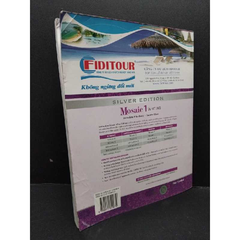 Silver edition Mosaic 1 writing mới 80% ố HCM1710 HỌC NGOẠI NGỮ 340100
