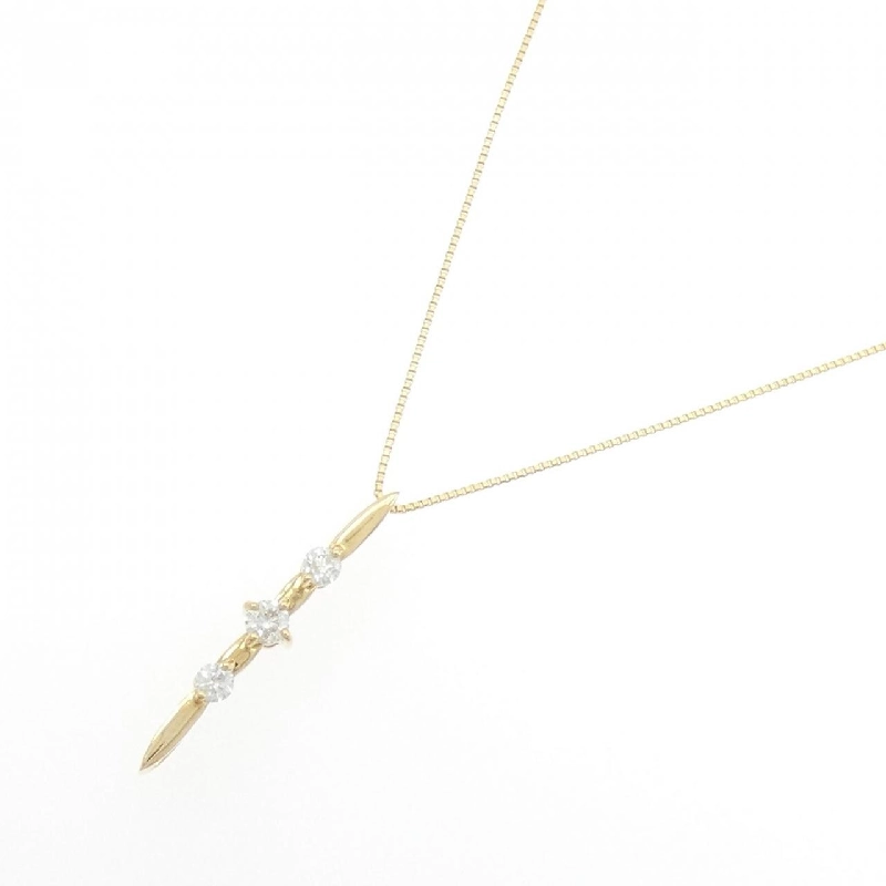 K18YG 2WAY Dây chuyền kim cương 0.30CT - Hàng hiệu Chính hãng 861381