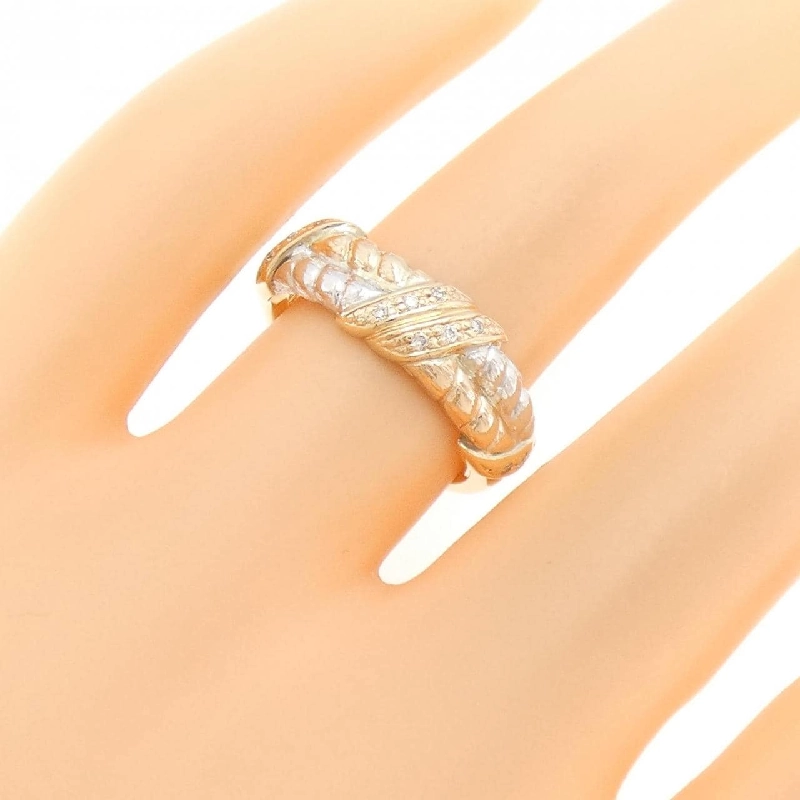 Nhẫn kim cương ba màu K10 0.06CT 672552