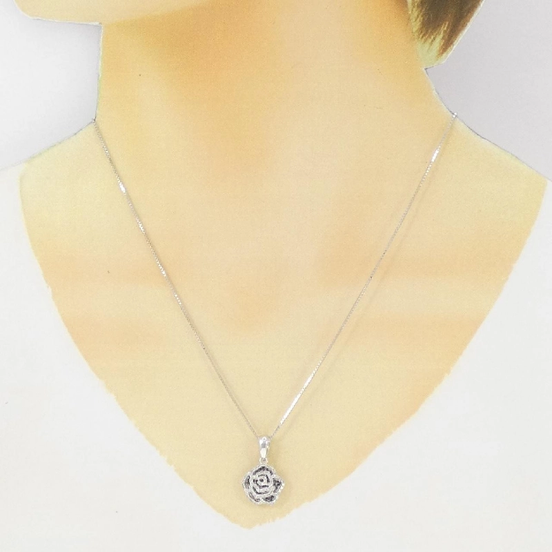 K18WG Rose Diamond Necklace 0.32CT - Hàng hiệu Authentic 862378