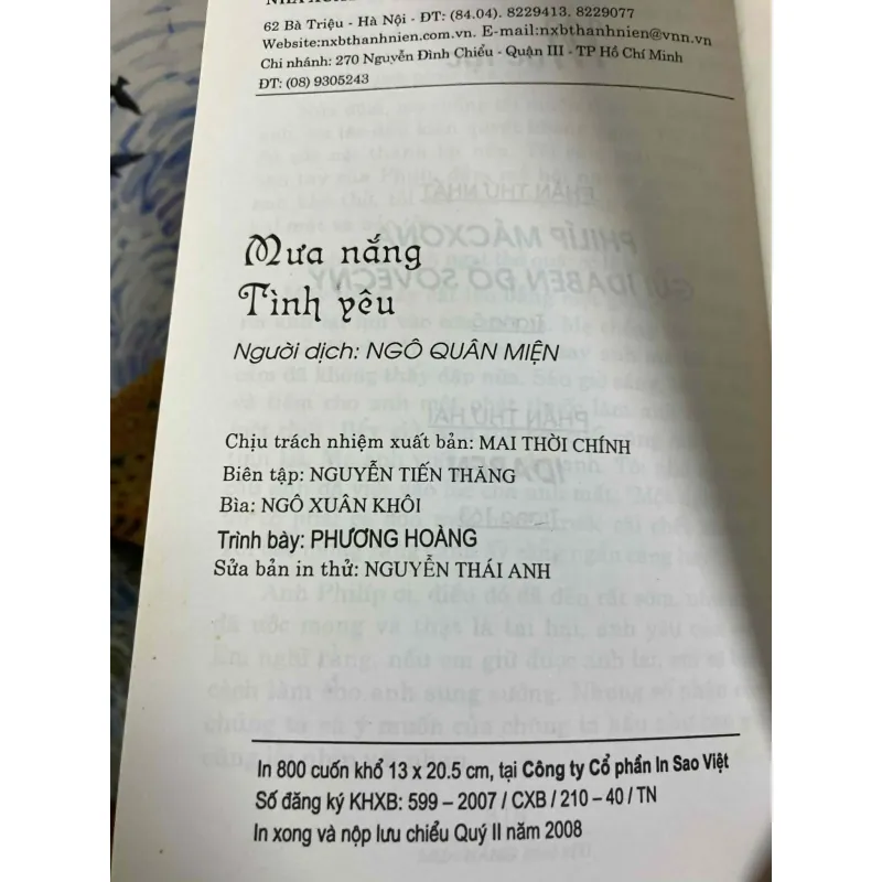 Mưa Nắng Tình Yêu - André Maurois 1022231